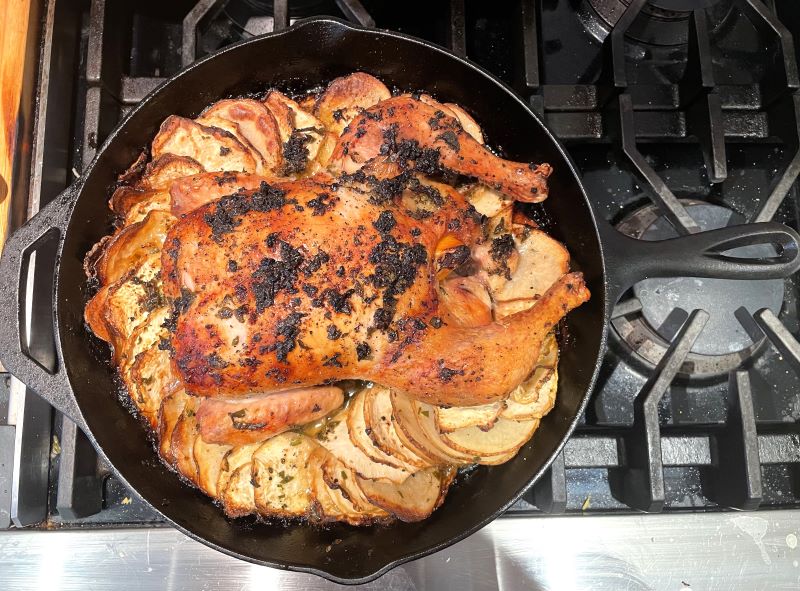 Lemon Pepper Chicken in Skillet