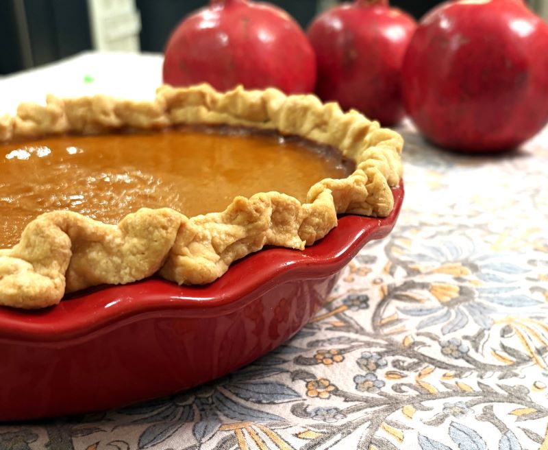 honeynut squash pie with homemade crust