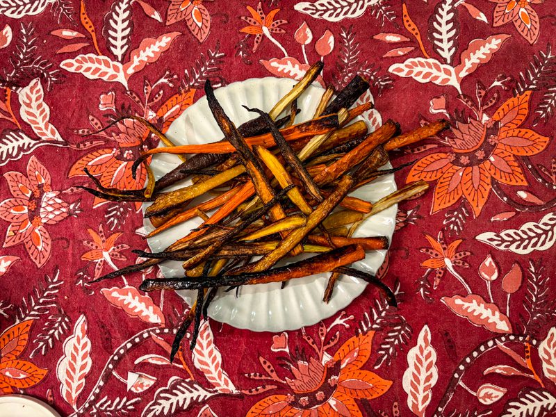 Za’atar Roasted Carrots with Yogurt Sauce