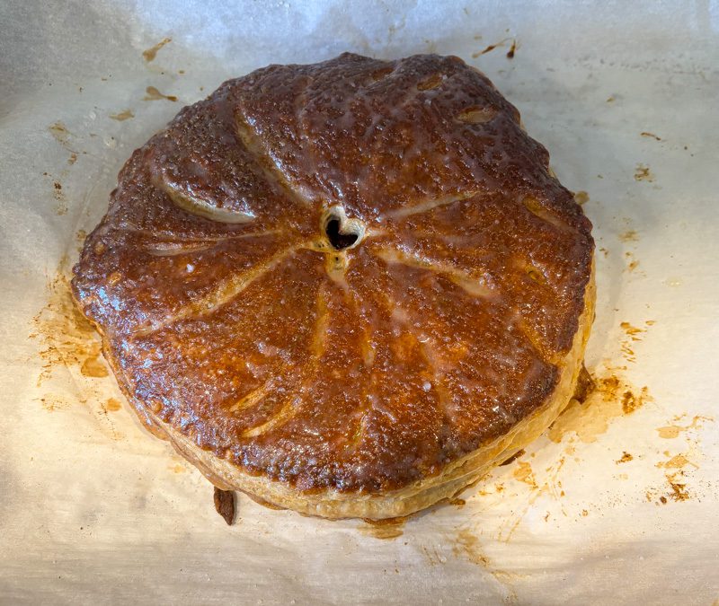 chocolate and coconut nut-free galette des rois