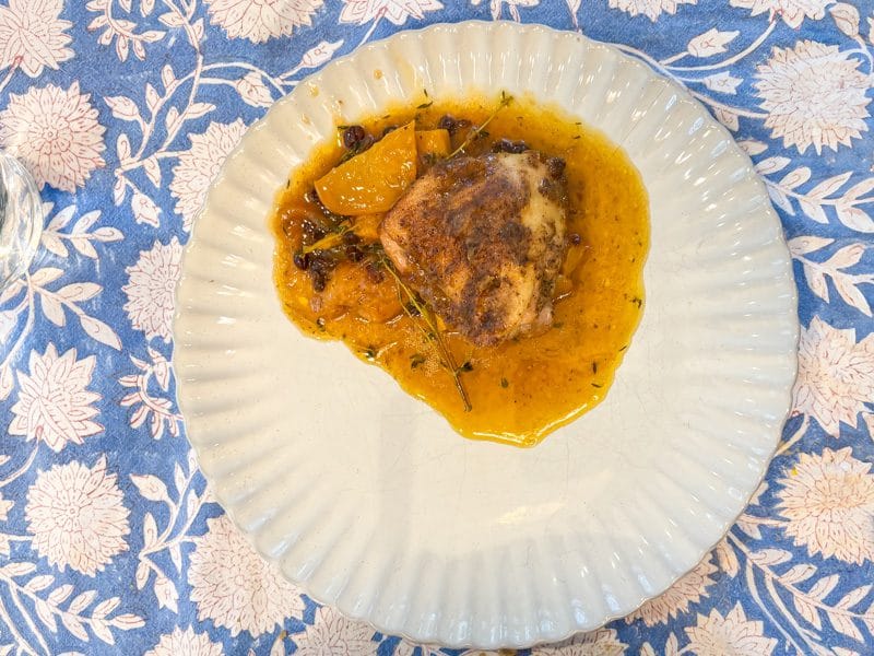 peach chicken recipe